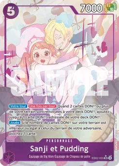 Sanji et Pudding EB02-035 P1 Anime 25th Collection
