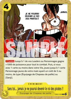 Sans toi... jamais je ne pourrai devenir le roi des pirates !! EB02-059 Anime 25th Collection