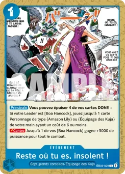 Reste où tu es, insolent ! EB03-029 One Piece Heroines Edition