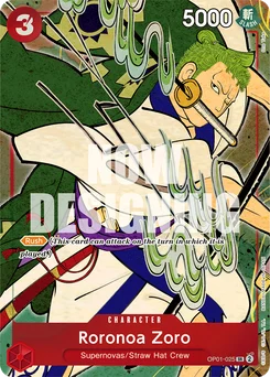 Roronoa Zoro OP01-025 P3 Other Product Card