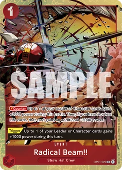 Radical Beam!! OP01-029 P4 Other Product Card
