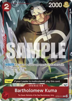 Bartholomew Kuma OP05-011 P1 Other Product Card