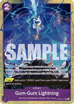 Gum-Gum Lightning OP09-077 P2 Other Product Card