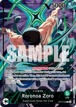 Roronoa Zoro OP12-020 P4 Other Product Card