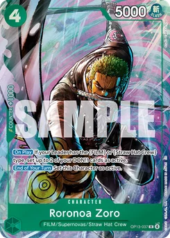 Roronoa Zoro OP13-037 P2 Other Product Card