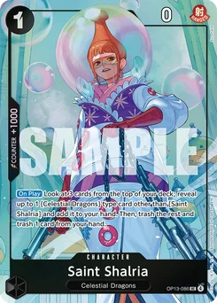 Saint Shalria OP13-086 P1 Other Product Card