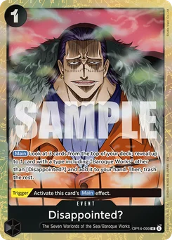 Disappointed? OP14-099 P1 Other Product Card