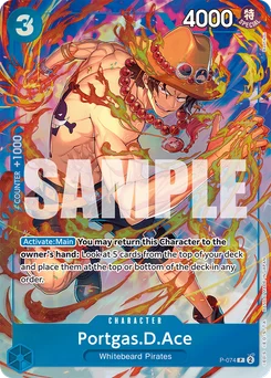 Portgas.D.Ace P-074 P1 Other Product Card