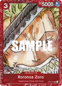 Roronoa Zoro ST01-013 P1 Other Product Card