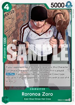 Roronoa Zoro EB02-019 Anime 25th Collection