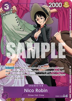 Nico Robin EB02-036 P1 Anime 25th Collection