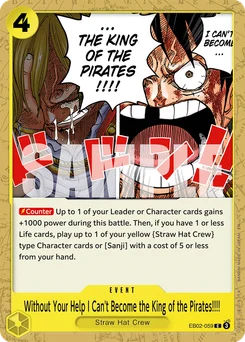 Without Your Help I Can't Become the King of the Pirates!!!! EB02-059 Anime 25th Collection
