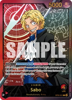 Sabo OP05-001 P2 Anime 25th Collection