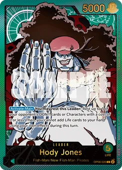 Hody Jones OP06-020 P2 Anime 25th Collection