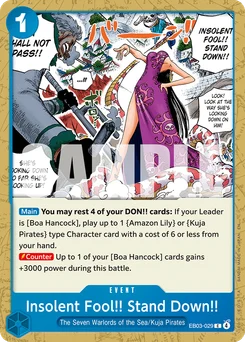 Insolent Fool!! Stand Down!! EB03-029 One Piece Heroines Edition