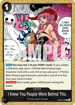 I Knew You People Were Behind This. EB03-049 One Piece Heroines Edition