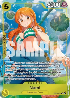 Nami EB03-053 P1 One Piece Heroines Edition