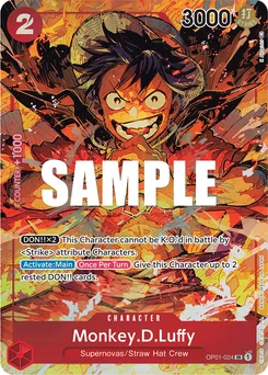 Monkey.D.Luffy OP01-024 P1 Romance Dawn