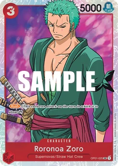 Roronoa Zoro OP01-025 Romance Dawn