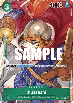 Inuarashi OP01-034 P1 Romance Dawn
