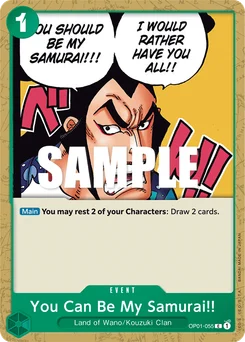 You Can Be My Samurai!! OP01-055 Romance Dawn