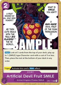 Artificial Devil Fruit SMILE OP01-116 Romance Dawn