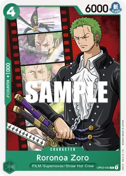 Roronoa Zoro OP02-043 Paramount War