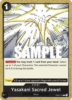 Yasakani Sacred Jewel OP02-118 Paramount War