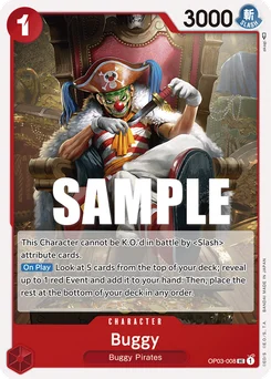 Buggy OP03-008 Pillars of Strength