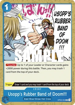 Usopp's Rubber Band of Doom!!! OP03-054 Pillars of Strength