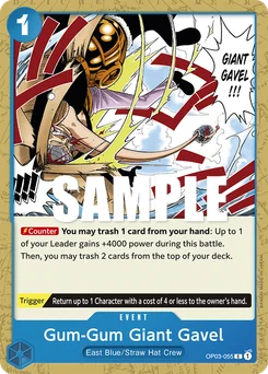 Gum-Gum Giant Gavel OP03-055 Pillars of Strength