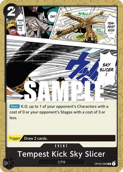 Tempest Kick Sky Slicer OP03-096 Pillars of Strength