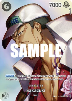 Sakazuki OP02-099 P2 Kingdoms of Intrigue