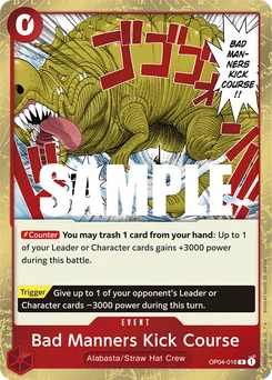 Bad Manners Kick Course OP04-016 Kingdoms of Intrigue