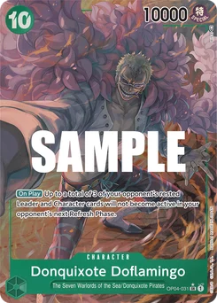 Donquixote Doflamingo OP04-031 P1 Kingdoms of Intrigue