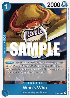 Who's.Who OP04-051 Kingdoms of Intrigue