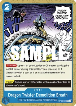 Dragon Twister Demolition Breath OP04-057 Kingdoms of Intrigue