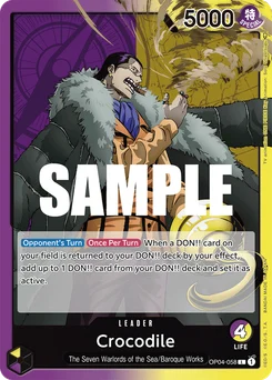 Crocodile OP04-058 Kingdoms of Intrigue