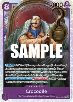 Crocodile OP04-060 Kingdoms of Intrigue