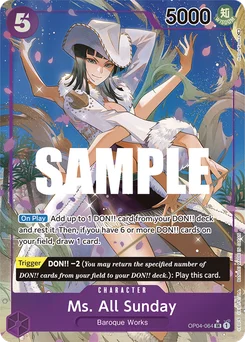 Ms. All Sunday OP04-064 P1 Kingdoms of Intrigue
