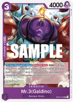 Mr.3(Galdino) OP04-070 Kingdoms of Intrigue