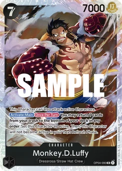 Monkey.D.Luffy OP04-090 Kingdoms of Intrigue