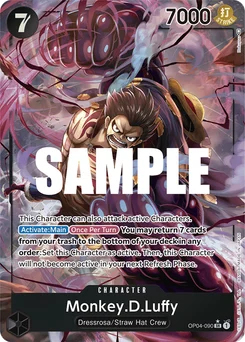 Monkey.D.Luffy OP04-090 P1 Kingdoms of Intrigue