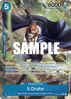 X.Drake OP05-055 P1 Awakening of the New Era