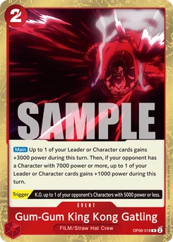 Gum-Gum King Kong Gatling OP06-018 Wings of the Captain