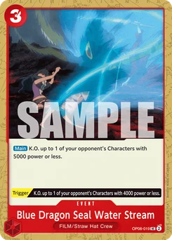 Blue Dragon Seal Water Stream OP06-019 Wings of the Captain