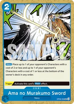Ama no Murakumo Sword OP06-056 Wings of the Captain