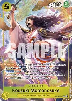 Kouzuki Momonosuke OP06-107 P1 Wings of the Captain
