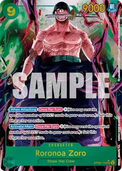 Roronoa Zoro OP06-118 P1 Wings of the Captain