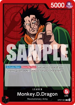 Monkey.D.Dragon OP07-001 500 Years In the Future